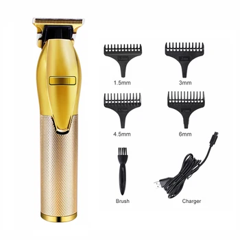 

T blade hair clippers professional hair trimmer beard shaver USB cordless rechargeable salon smooth trimming grooming cutting