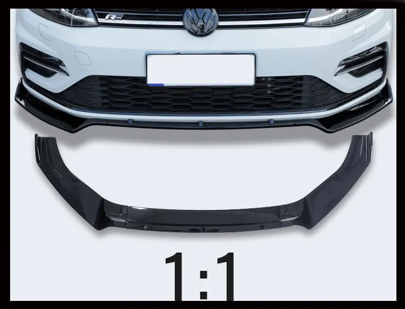 para Volkswagen Golf Corpo de Superfície Rline Amortecedor Dianteiro Spoiler Protetor Placa Bordo Kit Carbono Tira Decorativa Queixo pá 6 7 7.5 13 Saia abertura frontal