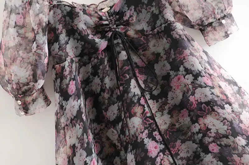 Faye baby doll/платье для женщин; Новинка года; модное мини-платье феи с короткими пышными рукавами и принтом с подкладкой; женские платья; Прямая поставка