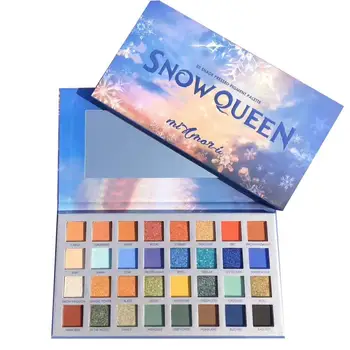 

Snow Queen Glitter Eyeshadow Makeup Pallete Matte Eye shadow Palette Shimmer and Shine Eyeshadow Powder Pigment Cosmetics
