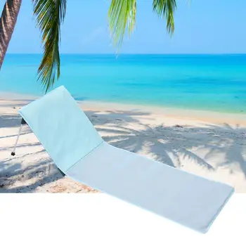 

Hot Outdoor Portable Beach Mat Ultralight Folding Lounge Chair Camping Tent Waterproof Deck Chair Adjustable Reclining Backrest