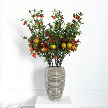 

Model Agate Seed plus Pomegranate Flowers Fruit Christmas Decoration Wedding Home Living Room Berry Artificial Flower Imitation