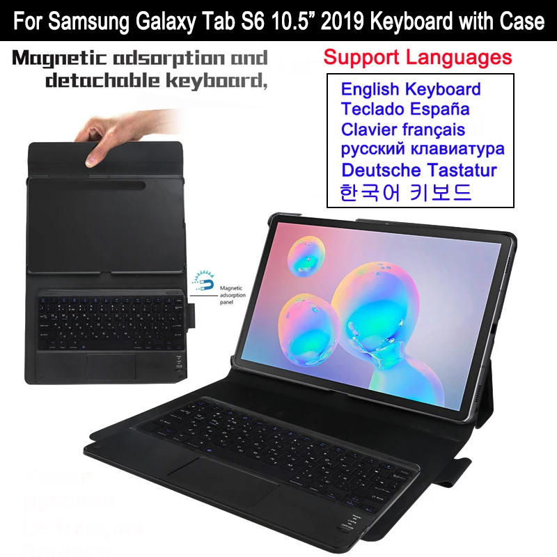 Keyboard Cover For Samsung Galaxy Tab S6 10 5 2019 Sm T860 T865