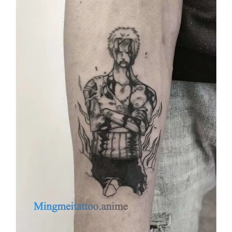 One Piece Tattoo Luffy Roronoa Zoro Trafalgar Law Tattoo Sticker One Piece Merchandise Free Shipping Worldwide