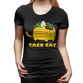 

Taco Cat Printing T Shirt Summer Women Short Sleeve Leisure Top Tee Casual Ladies Female T Shirts Plus Size Woman Clothing