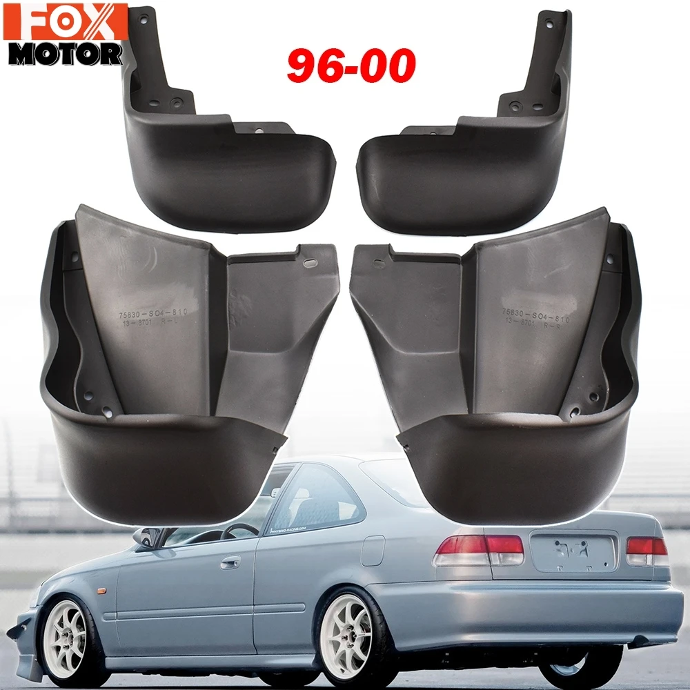 Car Mud Flaps For Honda Civic 6Th 1996 1997 1998 1999 2000 Set Front Rear Mud Flap Splash Guards Mudguards Front Rear Fenders|Mudguards| - Aliexpress