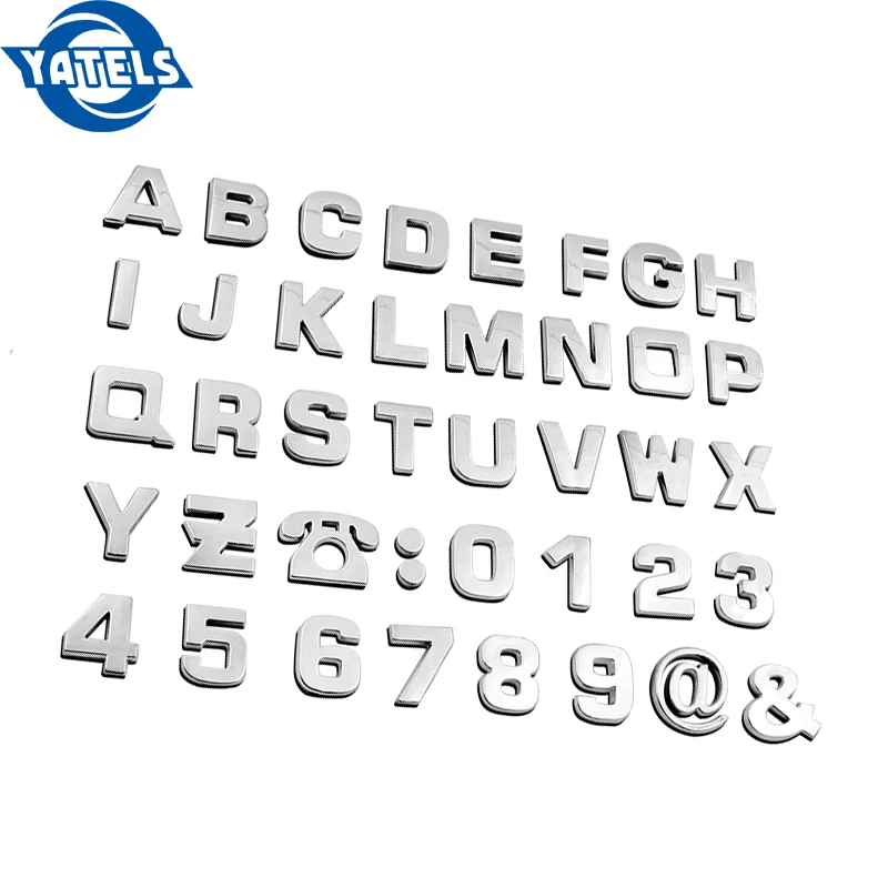 1 шт. автомобильный 3D цифровой стикер с английским алфавитом для BMW M3 M5 X1 X3 X5 X6 E39 E38