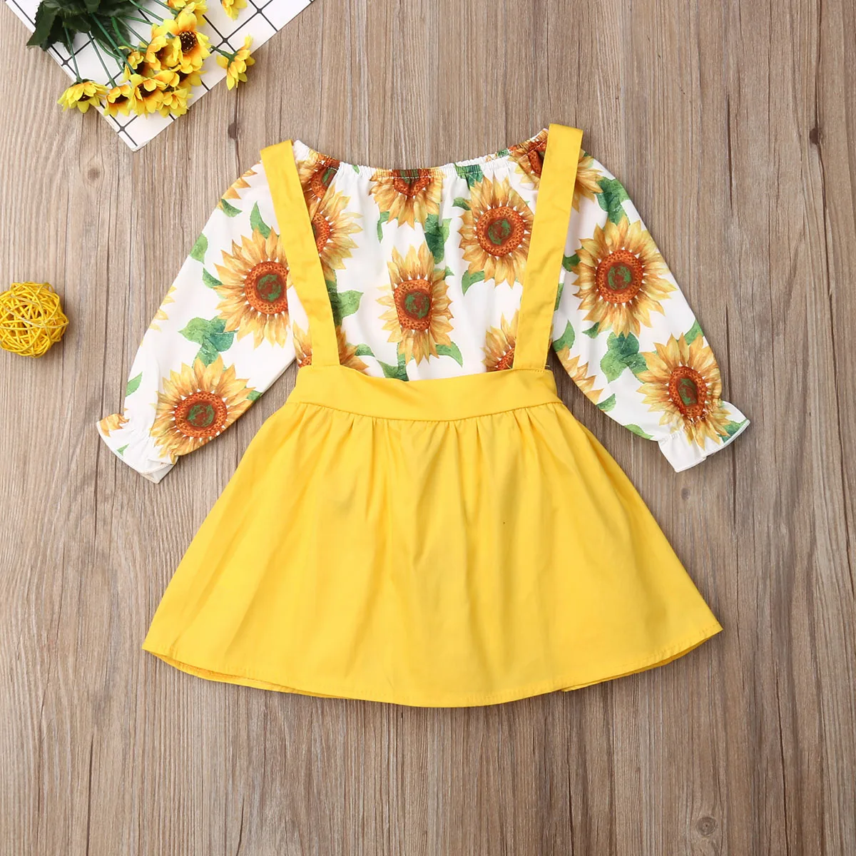 little girl sunflower dress