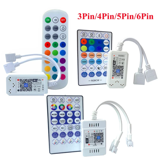 Magic Home DC5V 12V 24V Single Color RGB RGBW RGBCCT Bluetooth WiFi LED  Controller Remote for 5050 2835 WS2811 WS2812 LED Strip - AliExpress