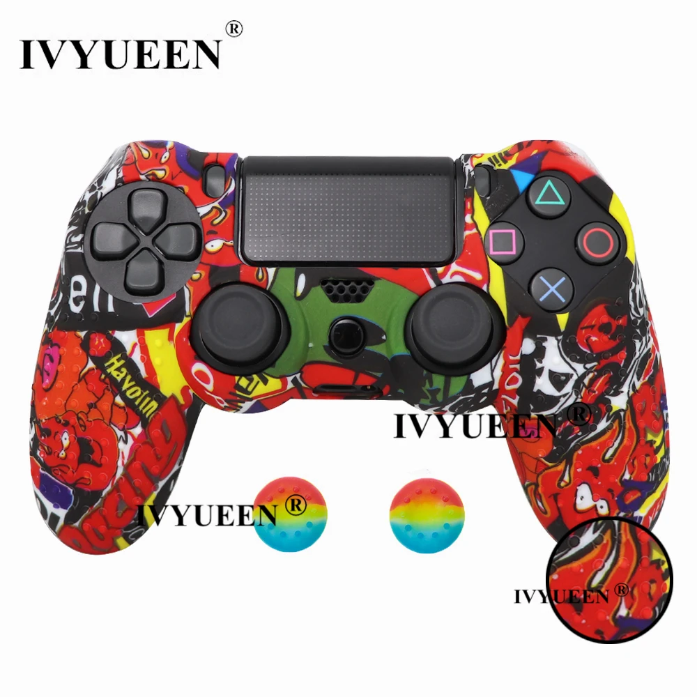 for PlayStation 4 ps4 Pro slim controller silicone case skin 28