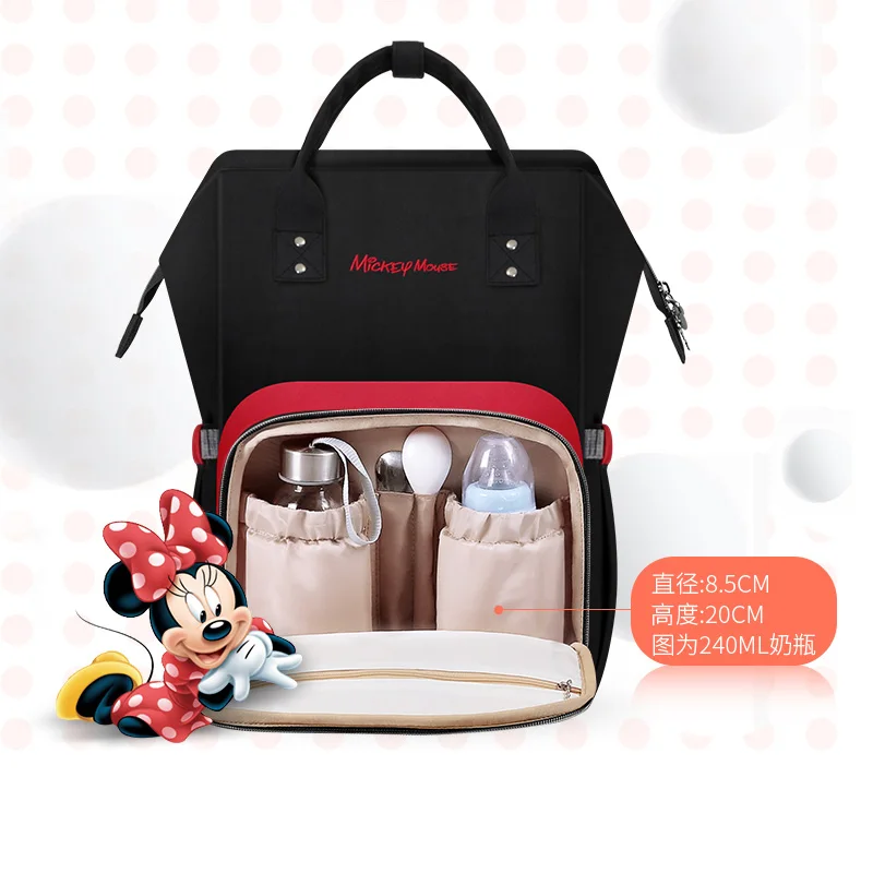 Сумки для подгузников disney USB бутылочка для кормления дорожная сумка для подгузников Рюкзак Детские сумки для мамы сумка для хранения водонепроницаемый