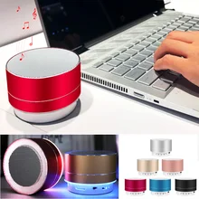 Мини беспроводной Bluetooth динамик портативный динамик металлический сабвуфер Саундбар Поддержка U диск TF карта музыкальный плеер с светодиодный подсветкой