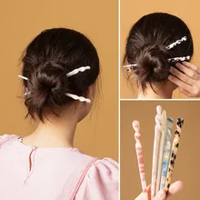 

18 colors Hair Sticks Acetate Headbands For Women Elegance Lady Hairpins Fashion Hair Clip Hair Accessories Headwear Hairpin