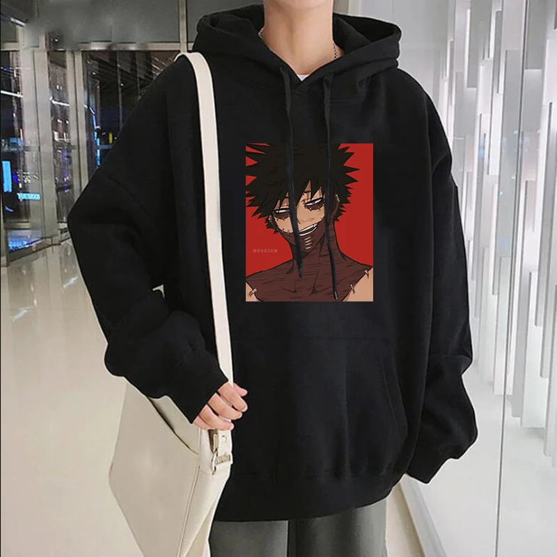 Sudadera con capucha para mujer, de calle Unisex con estampado de dibujos animados, sudaderas gruesas y cálidas de gran tamaño de My Hero Academia, Dabi, Sad Boy|Sudaderas con capucha y sudaderas| -