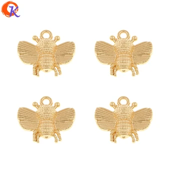 

Cordial Design 100Pcs 15*16MM Jewelry Accessories/Earrings Connectors/Insect Shape/Hand Made/Earring Findings/DIY Making/Charms
