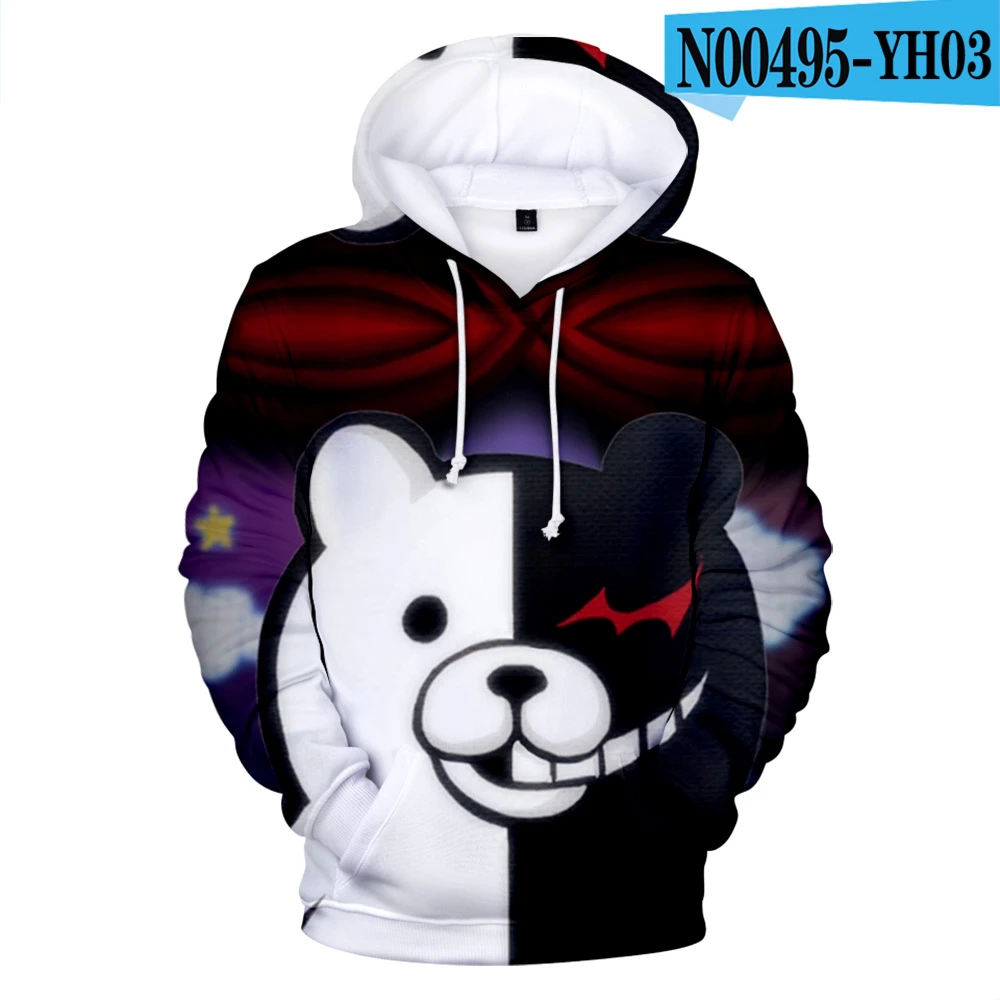 Аниме костюмы для косплея Danganronpa Monokuma толстовки мужской женский пуловер, Свитшот Забавный триггер Happy Havoc спортивные костюмы для мальчиков - Цвет: color6