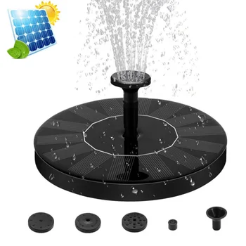 

7V/1.4W Solar Fountain Bird Bath Fountain Solar Powered Floating Water Pump 3 Sprinkler Heads Outdoor Solar Panel Fountain