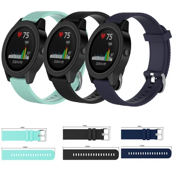 

Soft Silicone Replacement Strap For Garmin Vivoactive3 Music forerunner 645 Vivomove Bracelet Smart Wristband For Garmin