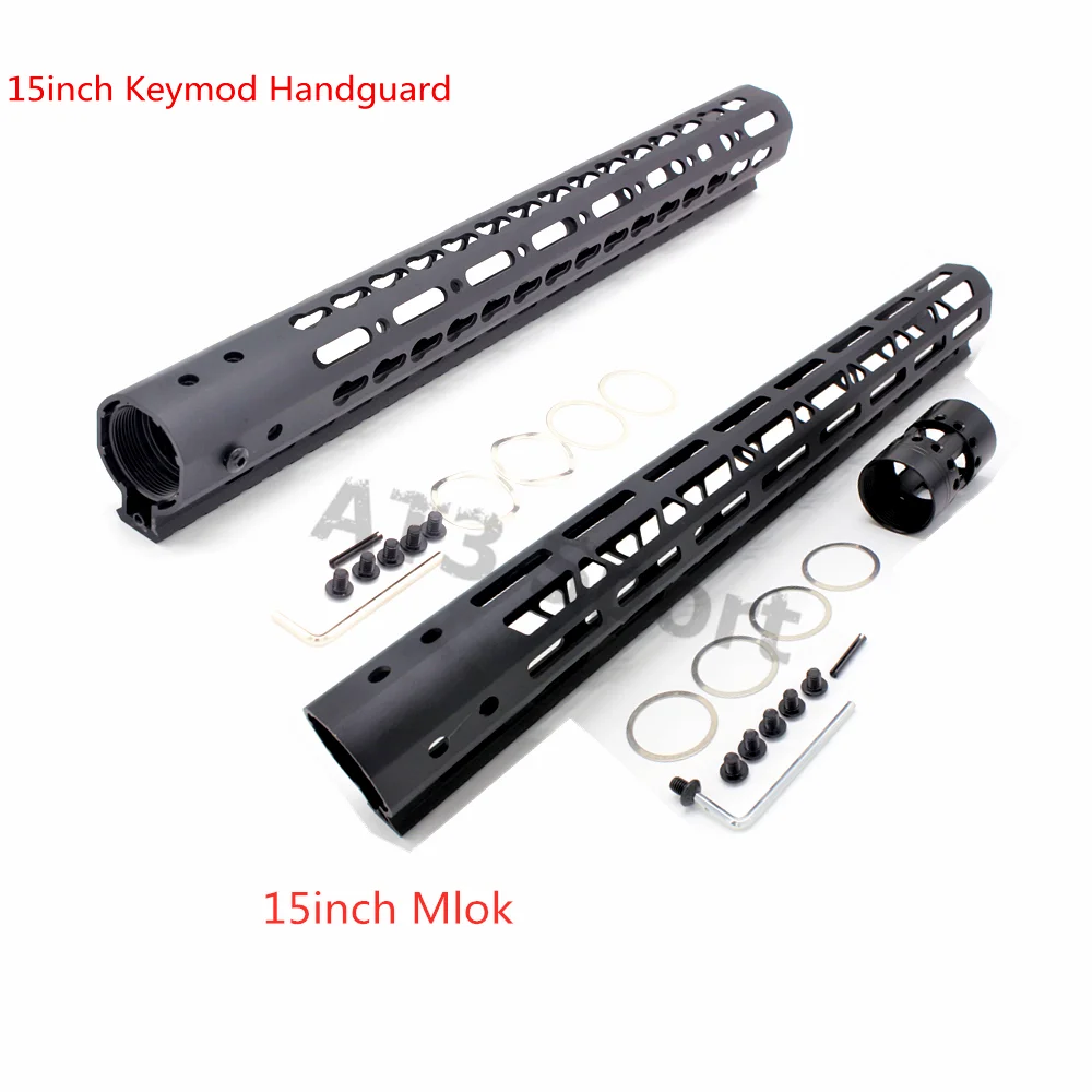 15 &quotFree Float Keymod/Mlok Handguard Picatinny Protector Kartini Rail Base Rifle Scope Mount Bracket Forend Barrel Nut AR 15|Кронштейны