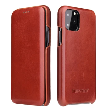 

for iPhone 11 Pro Max Xs Max XR X 8 7 6s Plus Classical Fashion Genuine Leather Phone Flip Case Shell for Samsung S8 Plus Cover