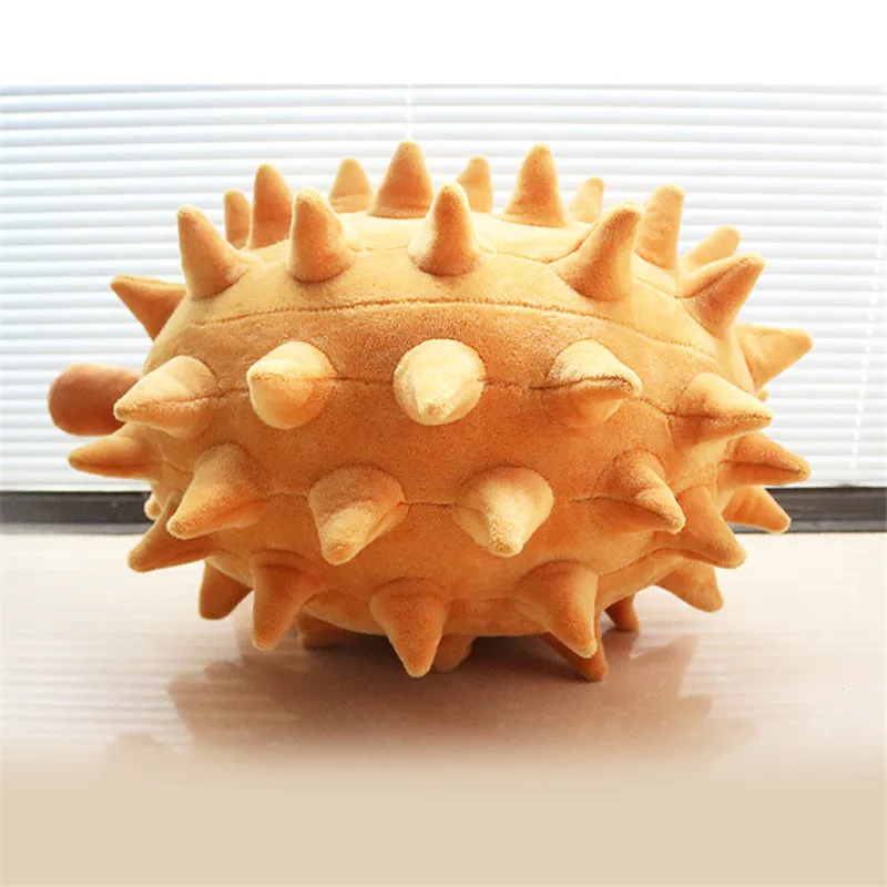 Durian мягкие игрушки фрукты овощи мягкая плюшевая игрушка милая Подушка забавная Подушка Ins рождественские игрушки для детей Прямая - Цвет: yellow Durian plush