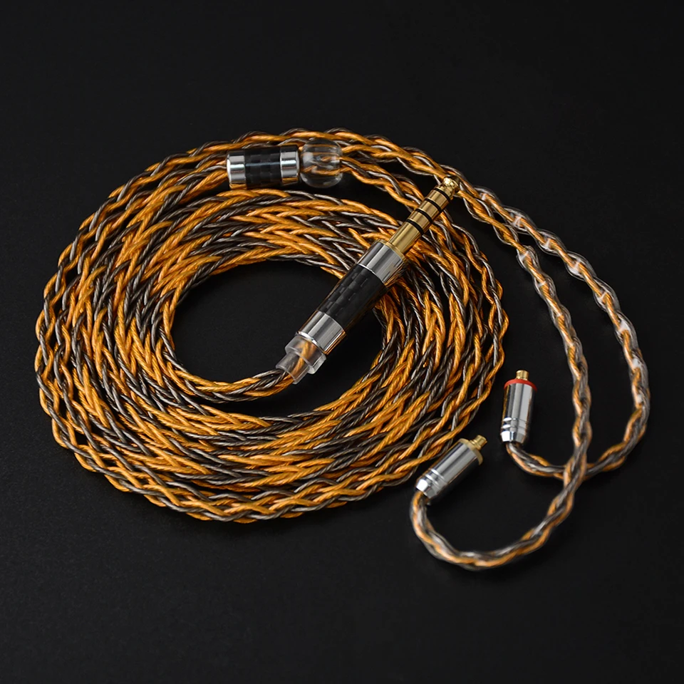 cobre misto, 8 Core, 3.5mm, 2.5mm, 4.4mm,