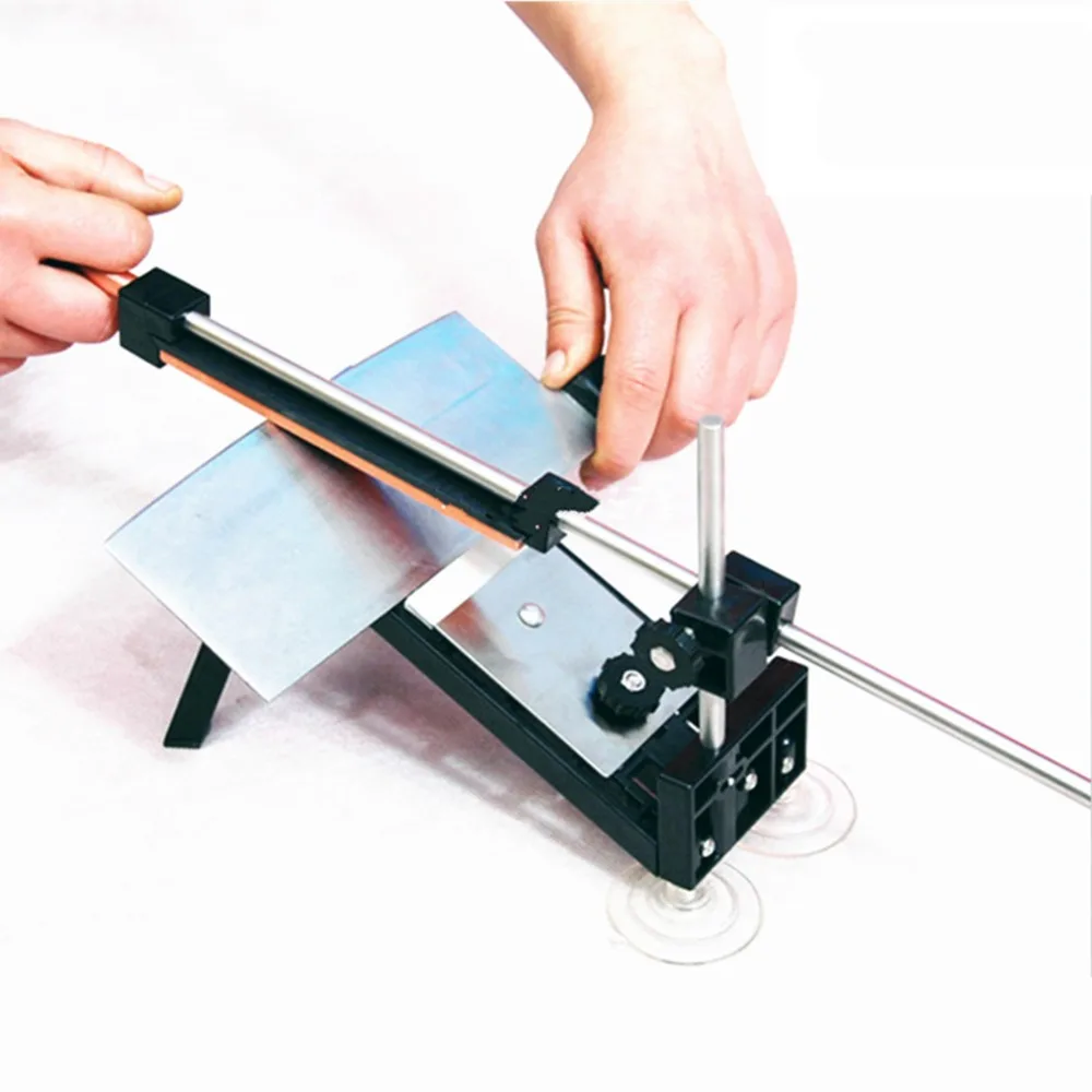 

Professional Kitchen Knife Sharpener Sharpening Fix Fixed Angle with 4 High Quality Stones