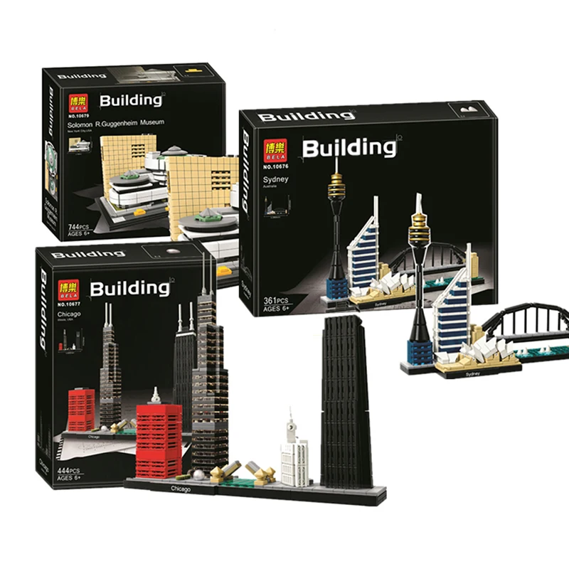 

WIthbox 1067810677 Architecture Building Set London 21034 legoinglys Big Ben Tower Bridge Model Building Block Bricks Toys