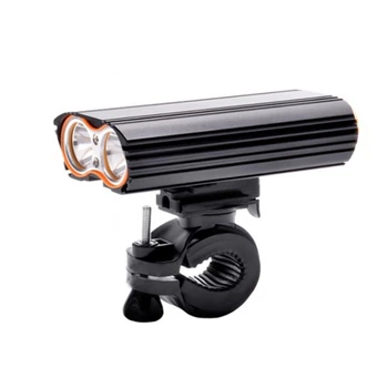 

Bicycle Front Light Brackets Aluminum Alloy Double Tube Shape USB Rechargeable Flashing SOS Bike Head Light Lighting Tool For Ni