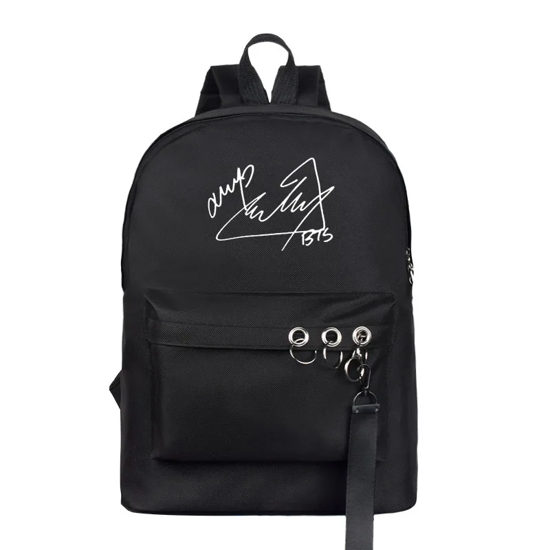 Новая Мода KPOP Suga JUNGKOOK Jimin V фирменный холщовый рюкзак Kpop корейский Tide мужские и женские школьные сумки холщовый рюкзак капли