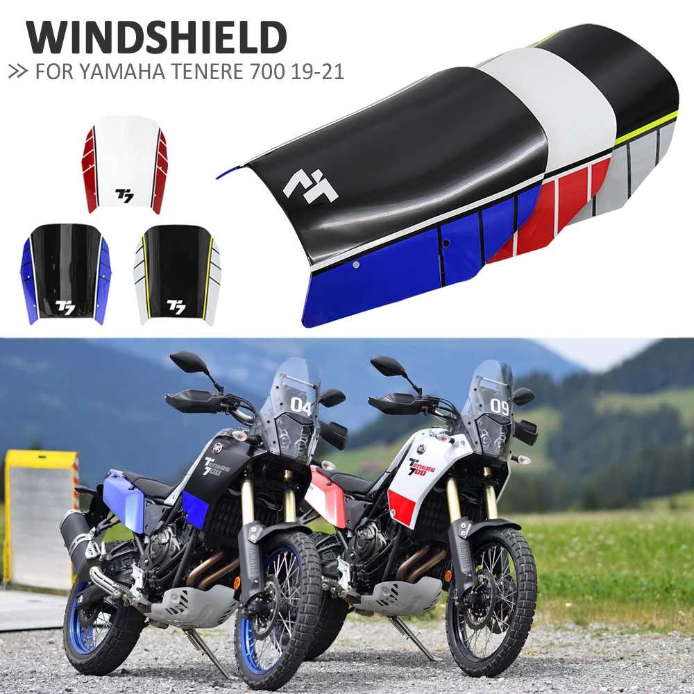 19 21 New Deflector Protector Cover For Yamaha Tenere 700 T700 Xtz 700 Motorcycle Windshield Wind Screen Shield Windscreens Wind Deflectors Aliexpress