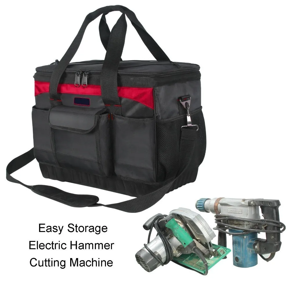LAMEZIA High Quality Oxford Cloth Portable Tools Bag Storage Pouch Hardware Repair Toolkit Electrician Carpenter Package