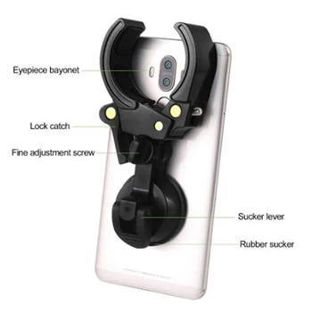 

Universal Cell Phone Adapter Clip Mount Binocular Monocular Spotting Scope Telescope Phone Support Eyepiece Clip