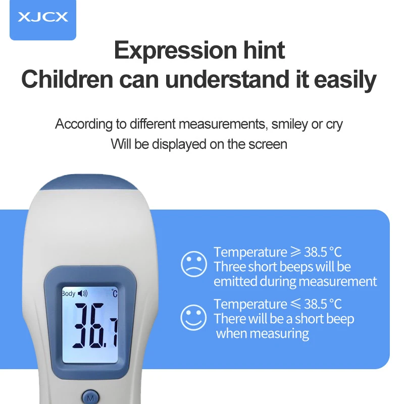 

Non-contact Thermometer Portable Baby Kid Health Body Temperature Measurement Handheld Infrared Forehead Thermometer