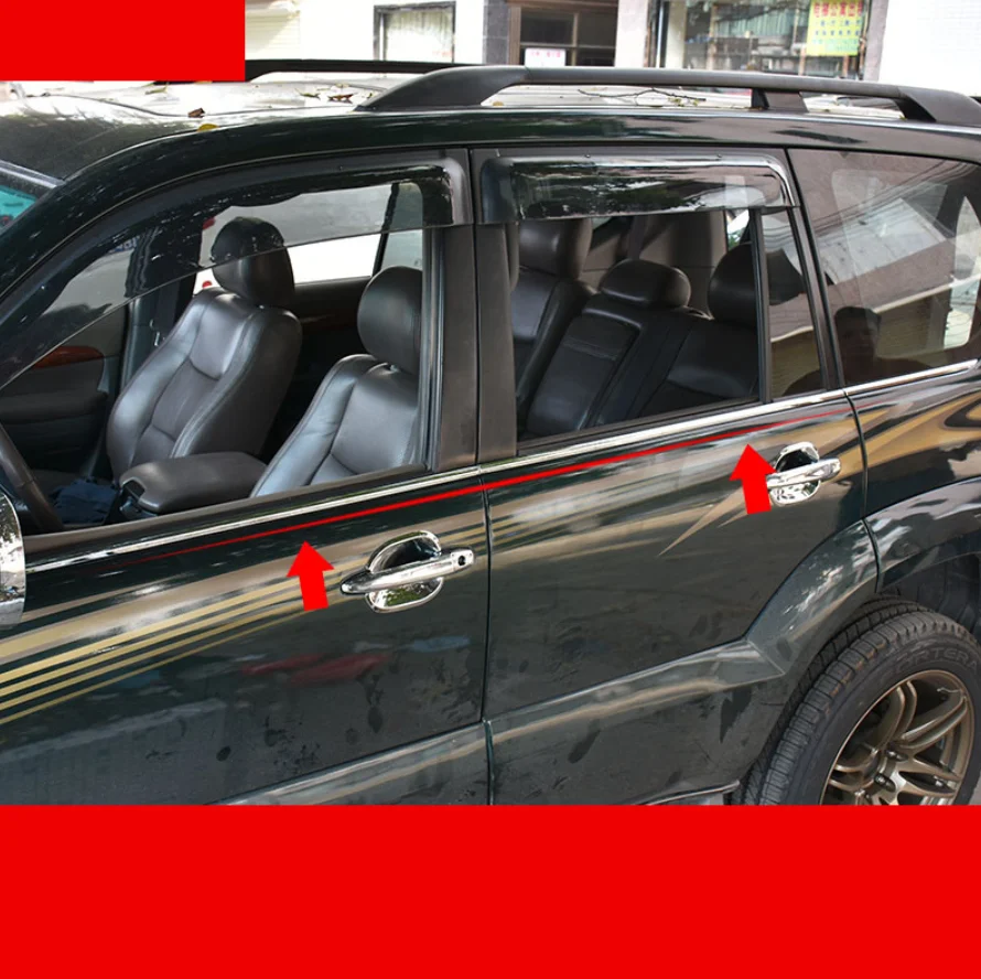 Украшение для стекла автомобиля планки для toyota land curiser prado 2003 2004 2005 2006 2007 2008 2009 J120