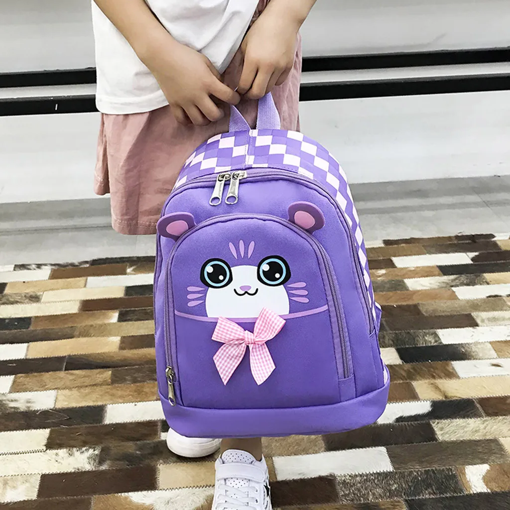 Школьный рюкзак для мальчиков и девочек, Детский рюкзак с рисунком кота, рюкзак для малышей, школьная сумка, модные Симпатичные Рюкзаки для детей