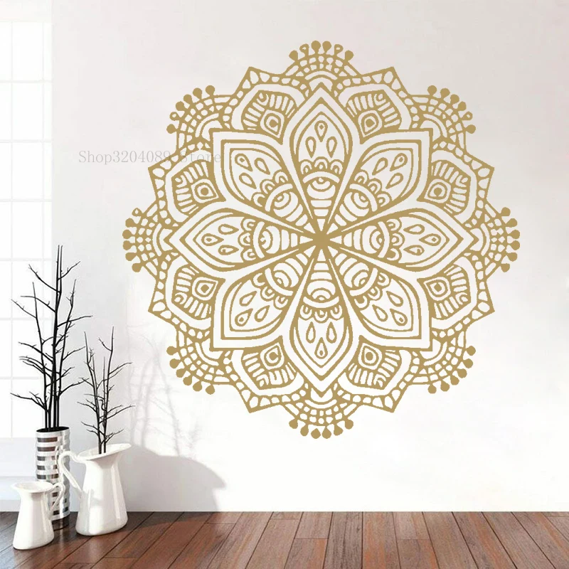Креативный Дизайн Наклейка на стену Мандала винил Религия дурмана домашний