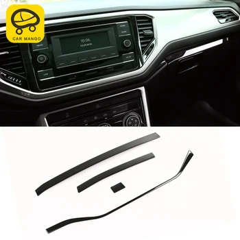 

CARMANGO for VW Volkswagen T-ROC 2017-2020 Auto Car Dashboard Center Console Pad Cover Trim Stickers Covers Interior Accessories