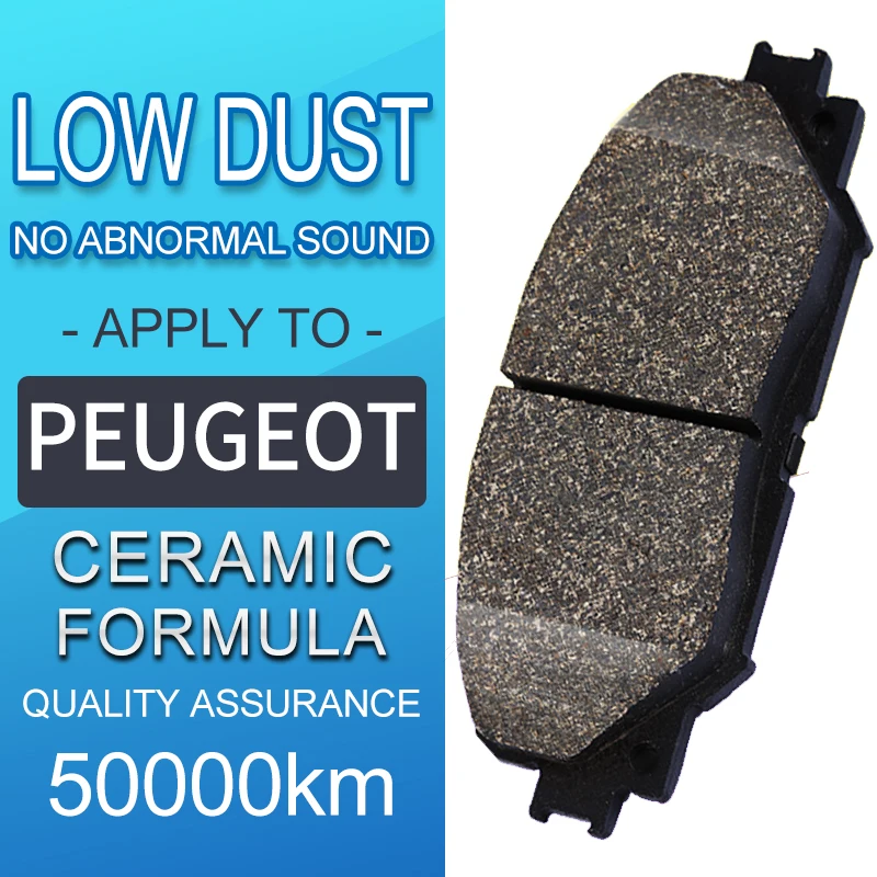 

4 piece/set car Front and rear Ceramics Brake Pads for Peugeot 407(2002-2008)3.0L 2.0L 1.8L 2.2L 3.0L Brake Shoes
