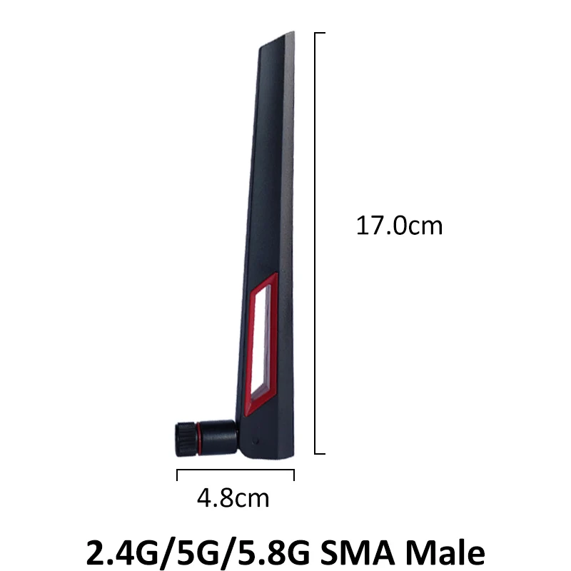 Антенна 2 4 ГГц 5 8 шт. разъем SMA 8dBi real двухдиапазонная антенна Wi Fi ГГц|Антенны для