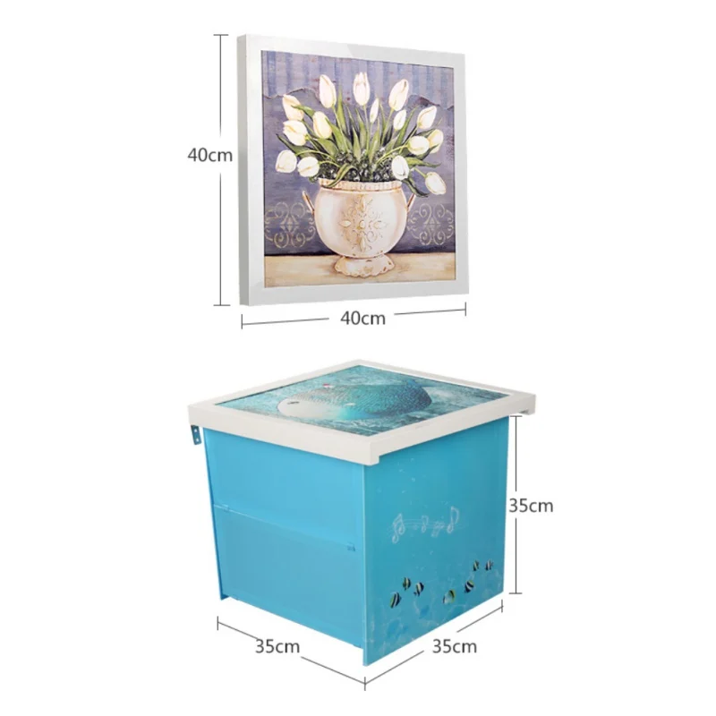 

1PC Folding Mural Storage Box Concealed Bathroom Locker Closet Cabinet Rack Storage Artifact Home Organizer Bathroom Shelf