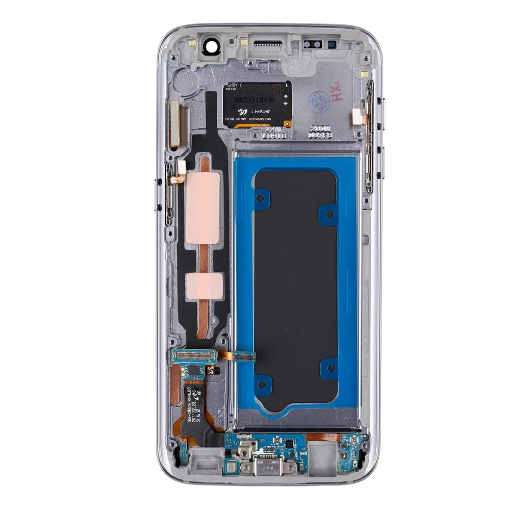5,1 ''Супер AMOLED lcd с рамкой для SAMSUNG Galaxy S7 плоский дисплей G930 G930F сенсорный экран дигитайзер