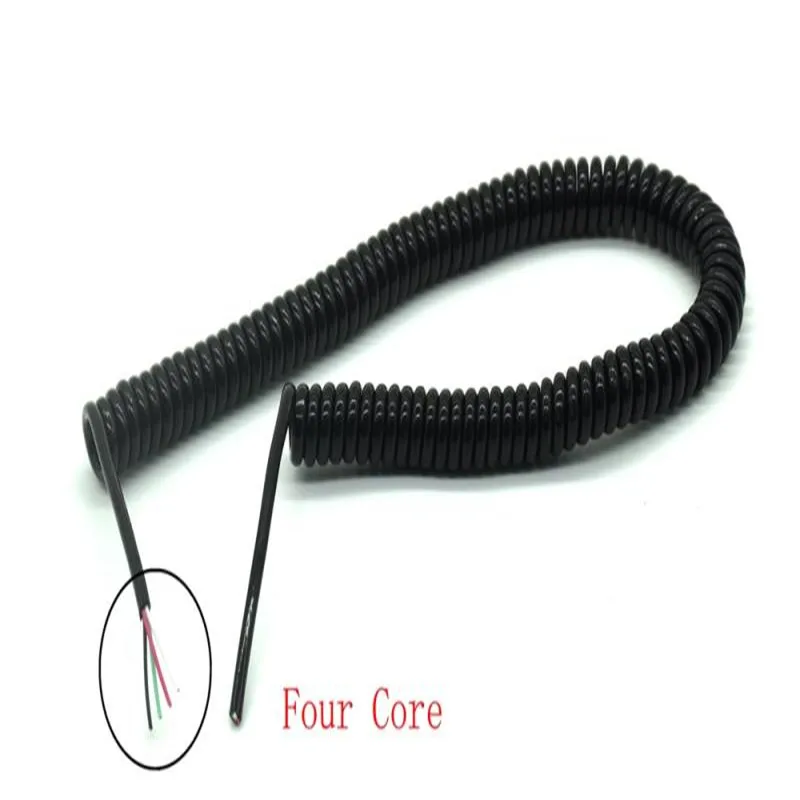 DIY spring roll curve USB cable USB 4 core and 2 core Micro Mini USB extension 4
