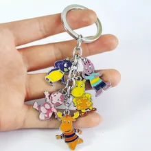 Садовый мальчик цветная металлическая кукла 5 кулон брелок для мобильного телефона веревка 5-a набор мультяшная аниме-фигурка ремесло