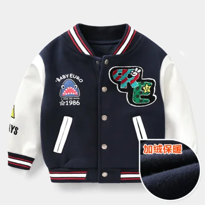 Navy blue Новинка года; сезон осень-зима; куртка для маленьких девочек; пальто для мальчиков; Детские теплые бархатные пальто; детская верхняя одежда с капюшоном для девочек; Одежда для девочек - Цвет: Navy blue
