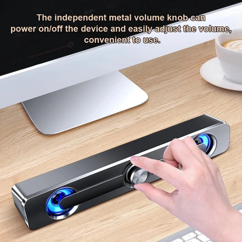 SADA V 111 компьютерный динамик USB проводной мощный бар стерео сабвуфер бас объемный