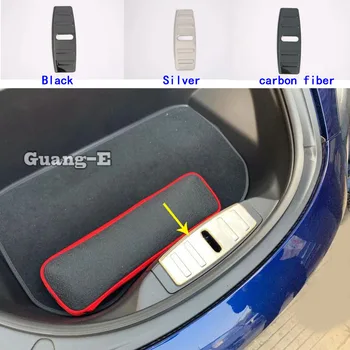 

For Tesla Model 3 Model3 2018 2019 2020 Car Cover Stainless Steel Trim Frame Front Engine Inner Inside Bumper Pedal parts