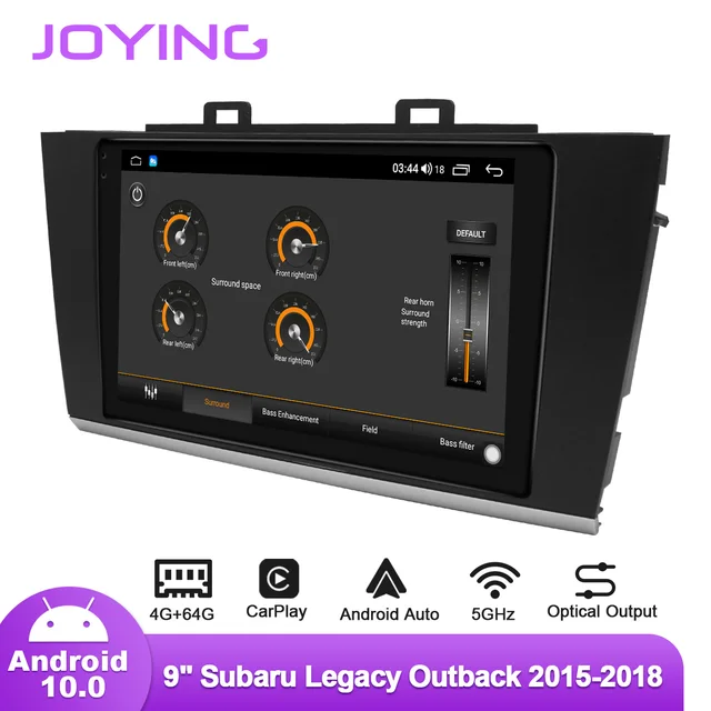 $378.4 Joying Radio Tape Recorder 1 din Android Car Stereo 9 Car Intelligent System GPS Navigation For Subaru Legacy Outback 2015-2018