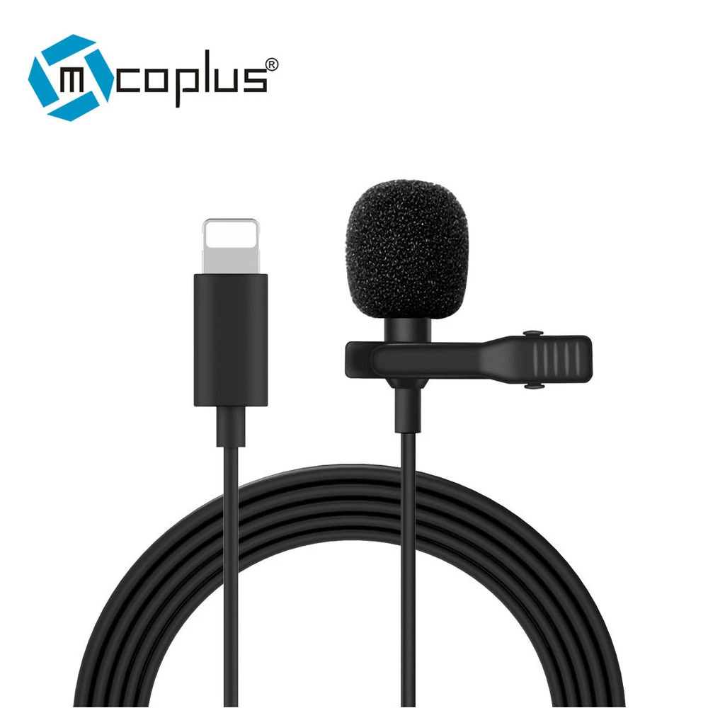 Mcoplus Mini Lightning Microphone For iPhone 7 8 Plus X XS Max 11 Pro XR Condenser Studio Professional Live Streaming Audio wireless mic