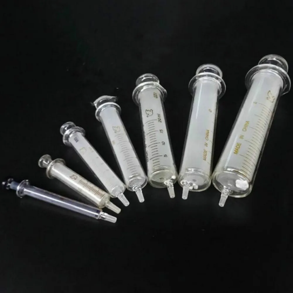 1 шт. 10 1/2/5/10/20/30/50/100ml одноразовые Стекло инъекционный шприц жидкостной